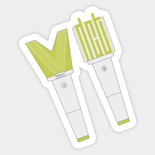 NCT WayV bong fan kpop korea lightstick sticker shirt Sticker